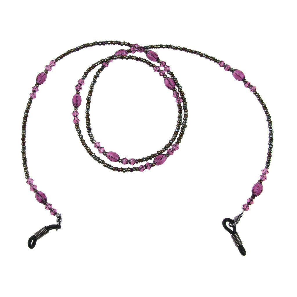 Women Beaded Eyeglasses Sunglasses Holder Retainer Cord