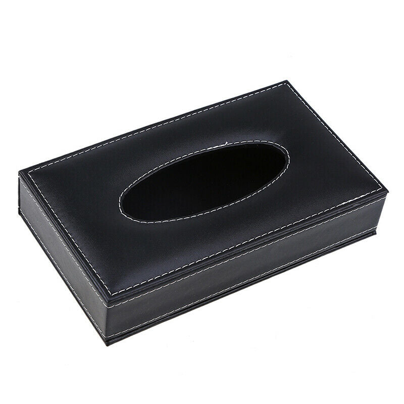 1PC Black Auto Car SUV Sun Visor Tissue Box Paper Towel Case Napkin Clip Holder