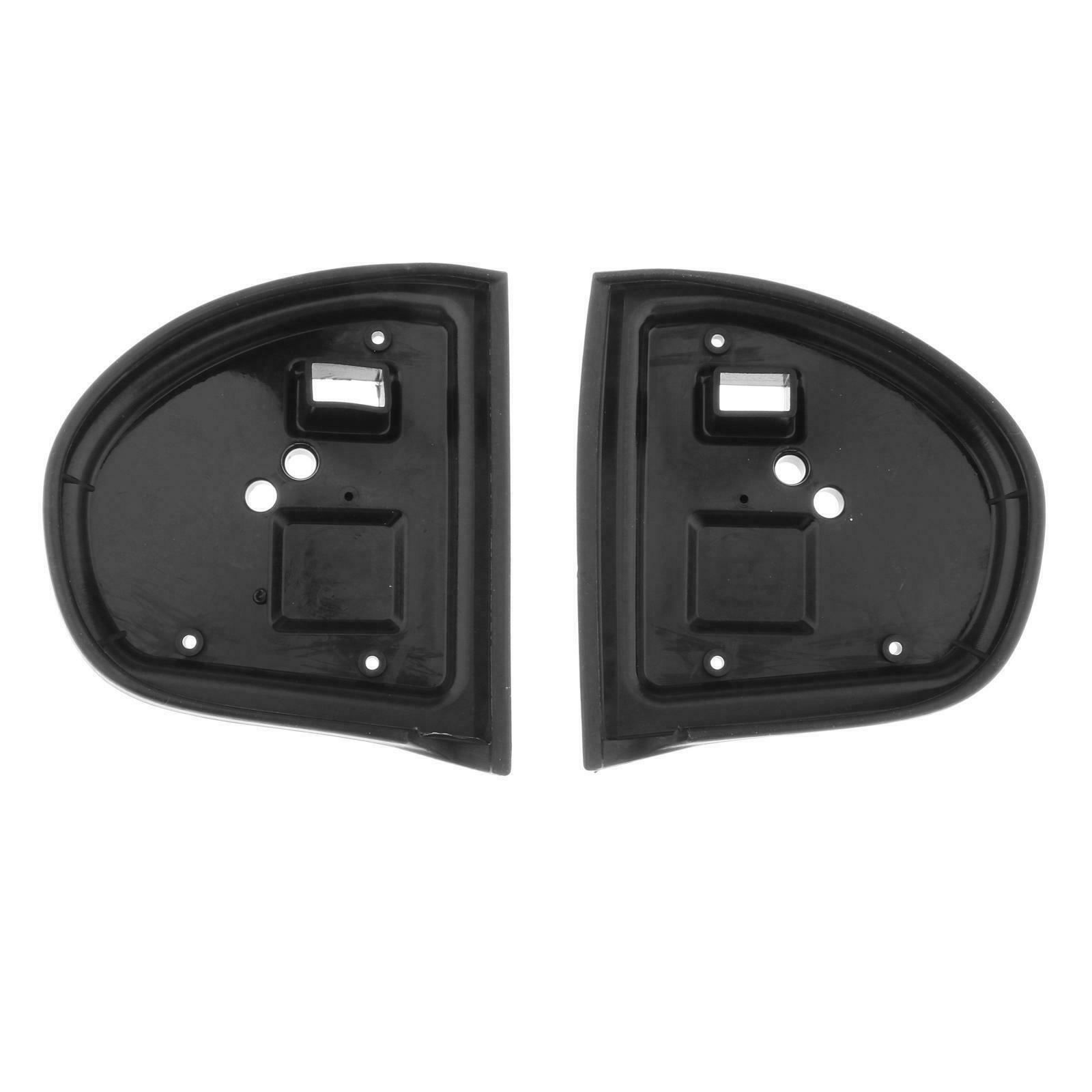 2pcs Rubber Exterior Door Mirror Gasket Rubber Seals Black 110x123mm