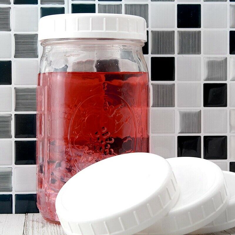Regular Mouth Lids for Mason Jar Lids Plastic Storage Caps for Mason Canning JC9