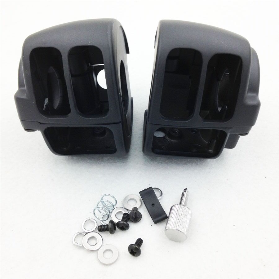 Switch Housings Cover For 2009 later Dyna Sportsters Softail V-Rod Black