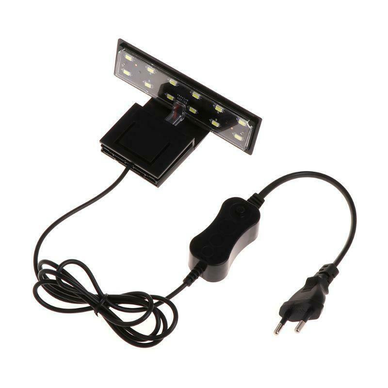 12 LED Aquarium Fish Tank Clamp Clip Water Plant Grow White Color Lighting EU