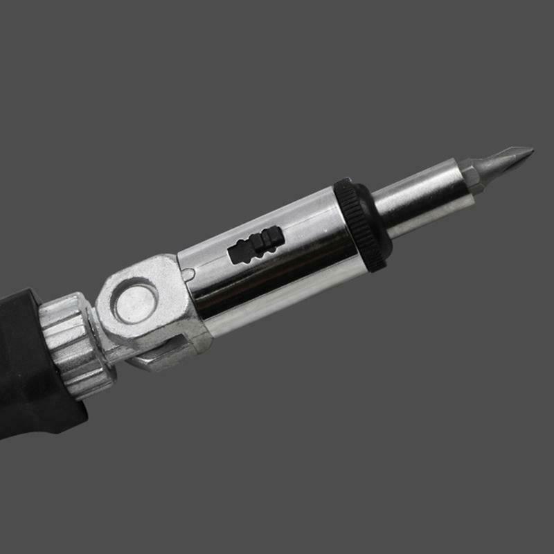 Ratchet Screwdriver 180 Degree T-type Foldable Screwdriver Set 1/4 Hex Interface