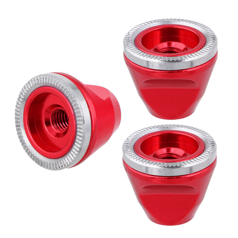 3x Bicycle Quick Release Lever Nuts Shaft Screw Cycling Hub   Bolt Red