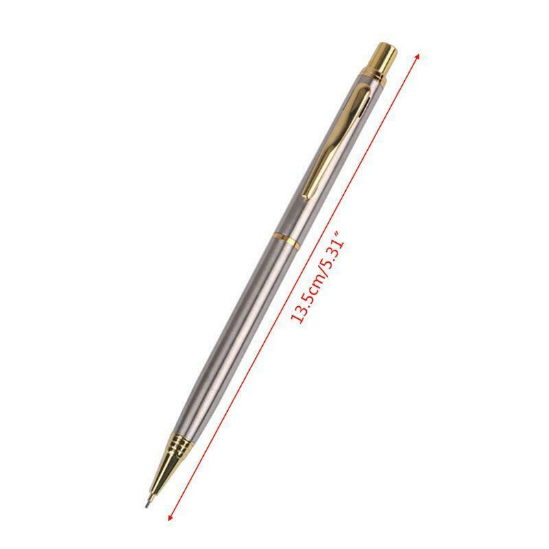 0.5mm Commercial Metal Ballpoint Pen Mechanical Pencil Automatic Pens Writing