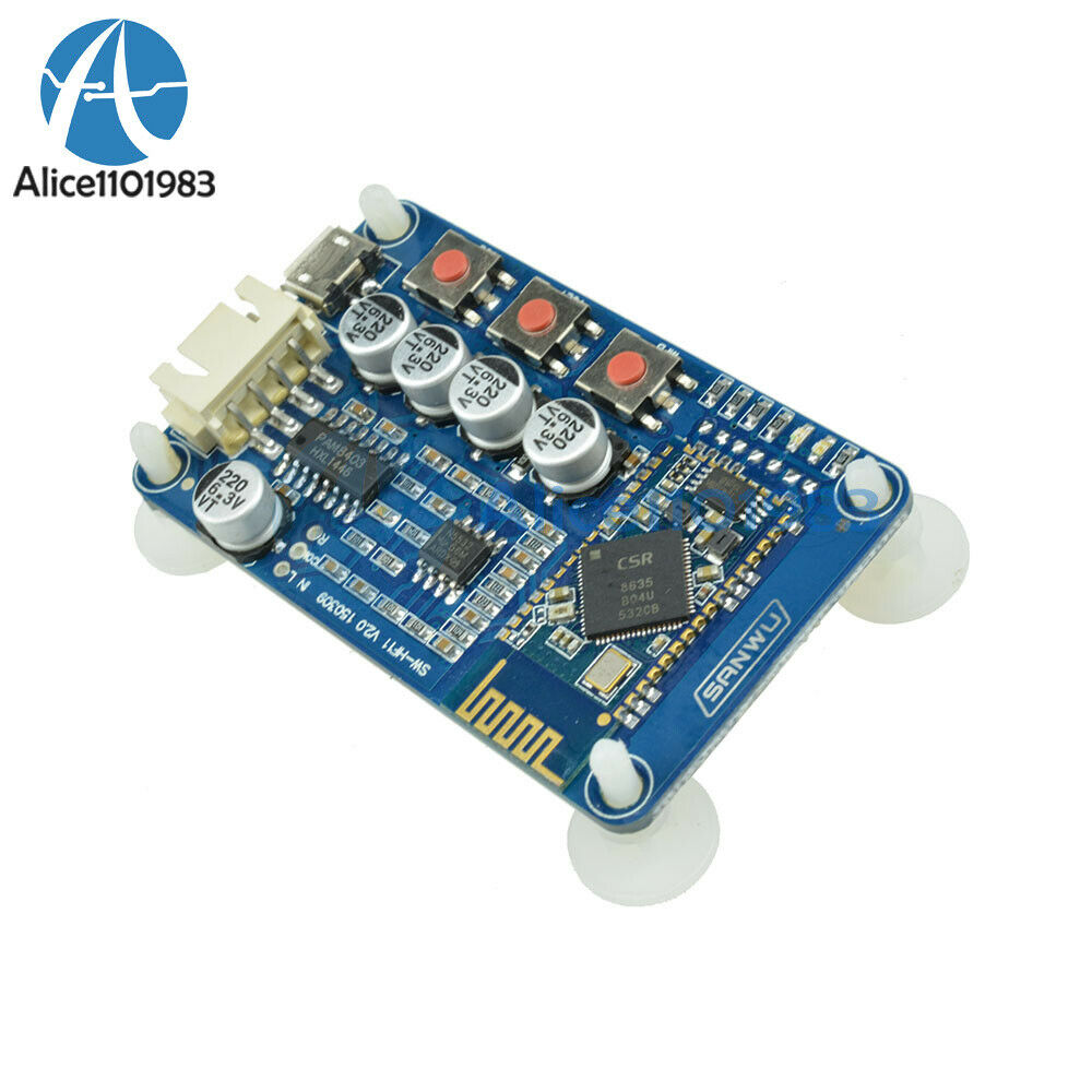 Bluetooth V4.0 Receiver Board Stereo Digital Audio Amplifier USB CSR8635 AL