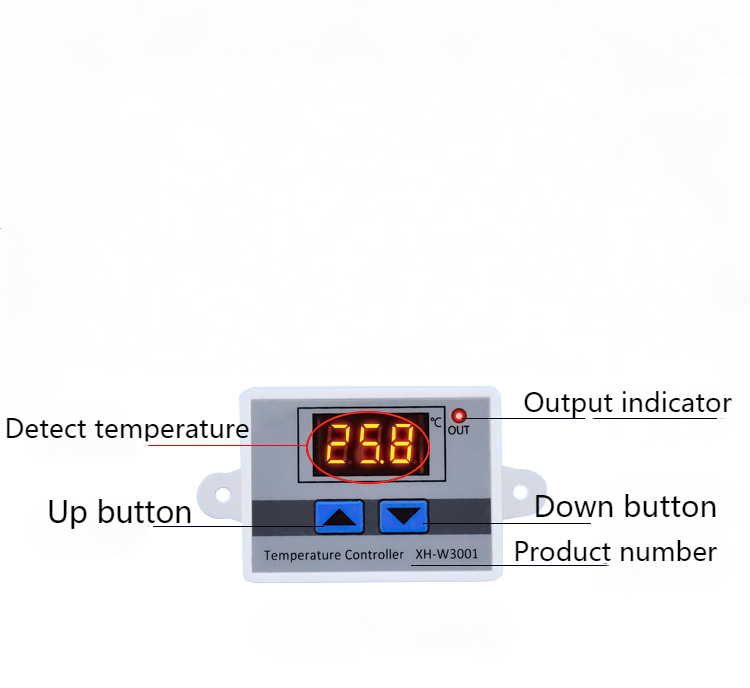 110-220V Small Digital LED Temperature Control Switch Smart Thermostat Control