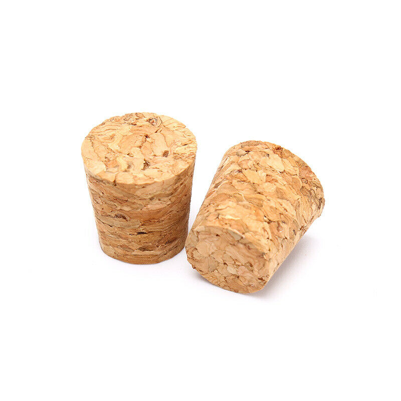 10pcs Tapered Natural Cork Bottle Stoppers Wine Corks Crafts 18*15*20mmYNluO BU