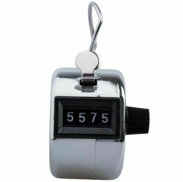 4 Digit Manual Counting Hand Tally Counter Mechanical Manual Palm Clicker Click