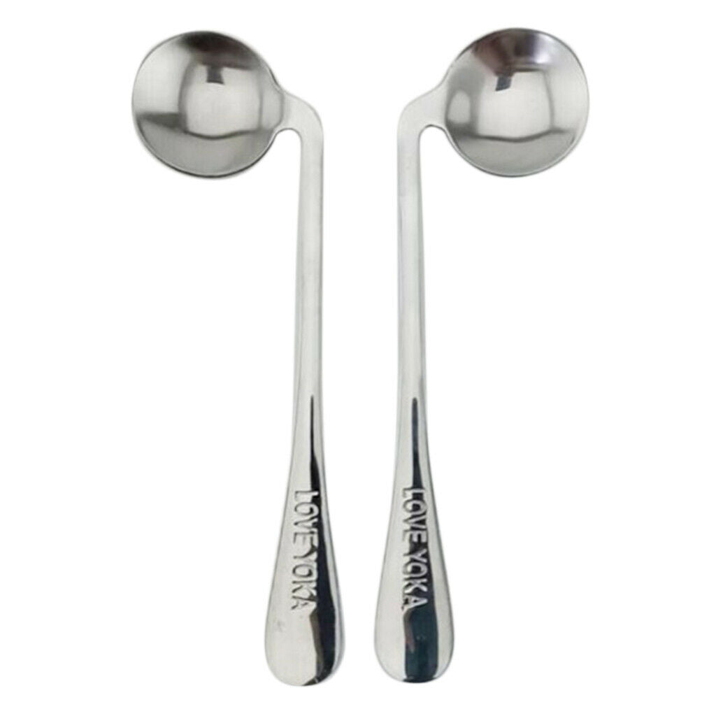 2 Packs Feeding Eating Curved Spoons Patients Baby Silverware Utensils