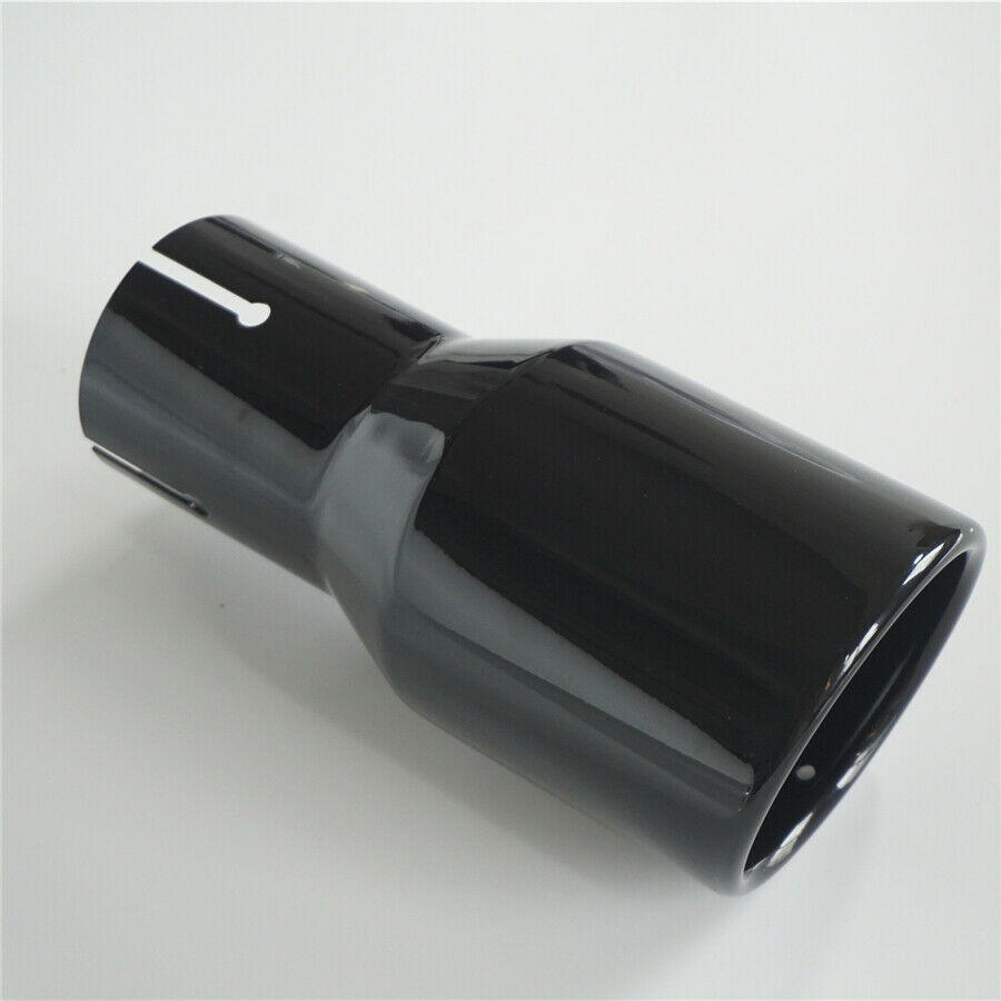 Car Muffler Tip Exhaust Pipe Stainless Steel Baking Paint Black Fit 2.3 - 2.5''