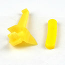 2x Yellow Tireless Protective Gasket 60mm Tire Changer Bird Head Remover Pad