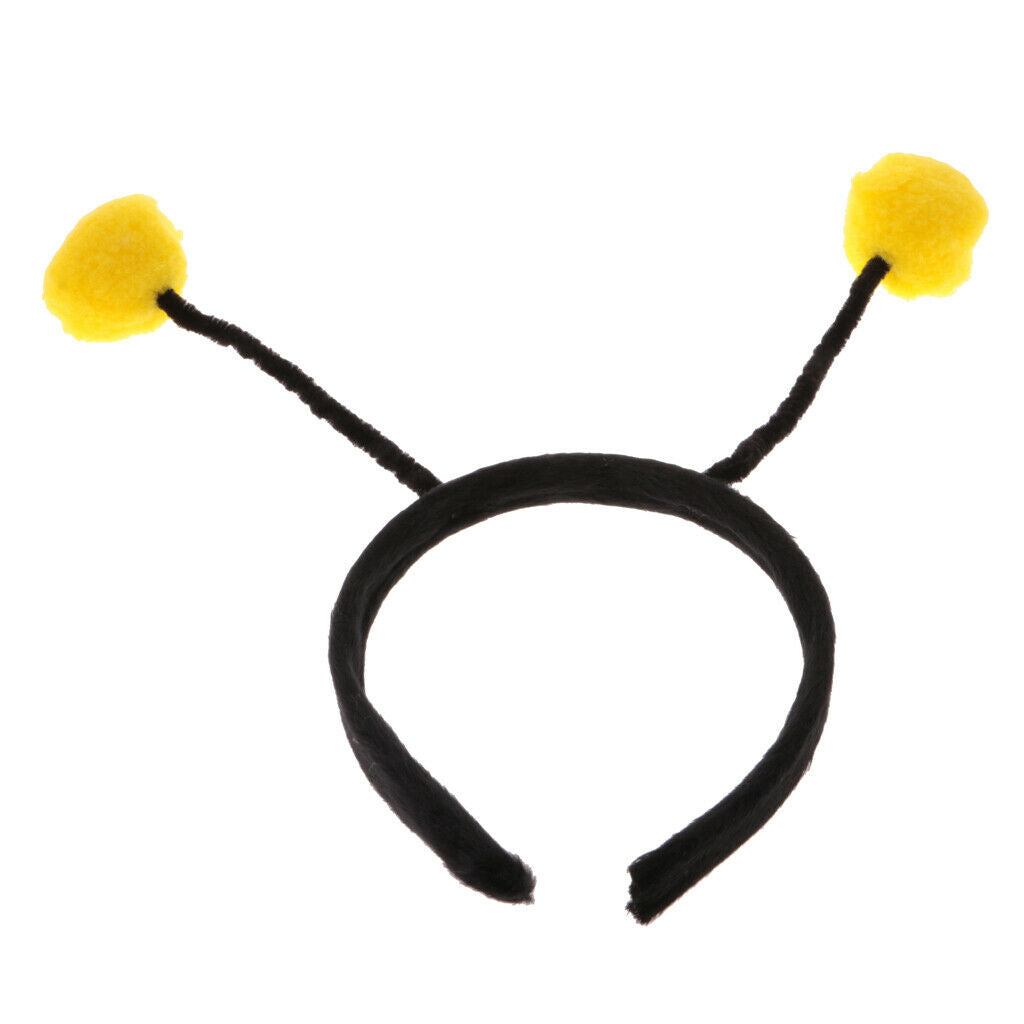 4 Pieces Yellow Bumblebee Sunglasses & Headband with Antenna Costume for Kids