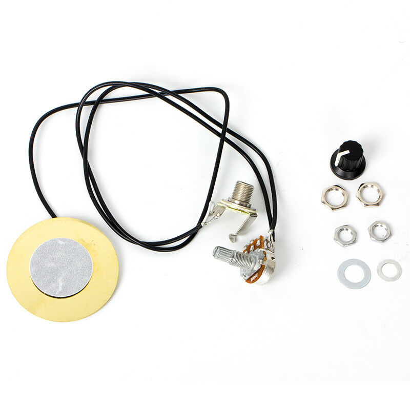 Piezo Contact Microphone Pickup Transducer for Guitar Ukulele Violin 1Pot 1 Jack