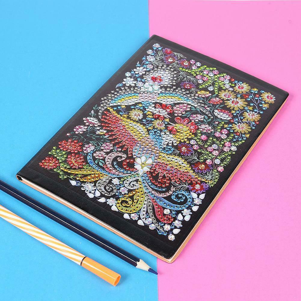 DIY Phoenix Special Shaped Diamond Painting 50 Pages A5 Notepad Notebook @