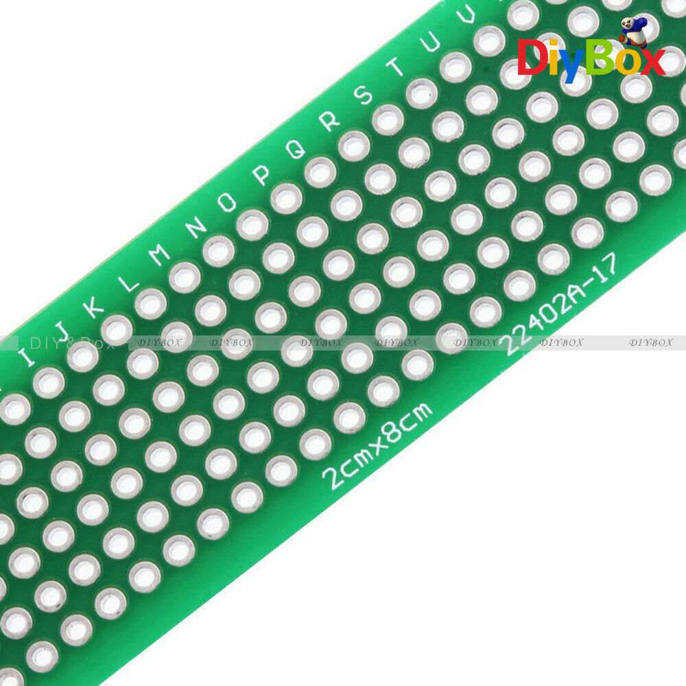 [20PCS] Double Side Prototype PCB Bread board Tinned Universal FR4 20mmx80mm