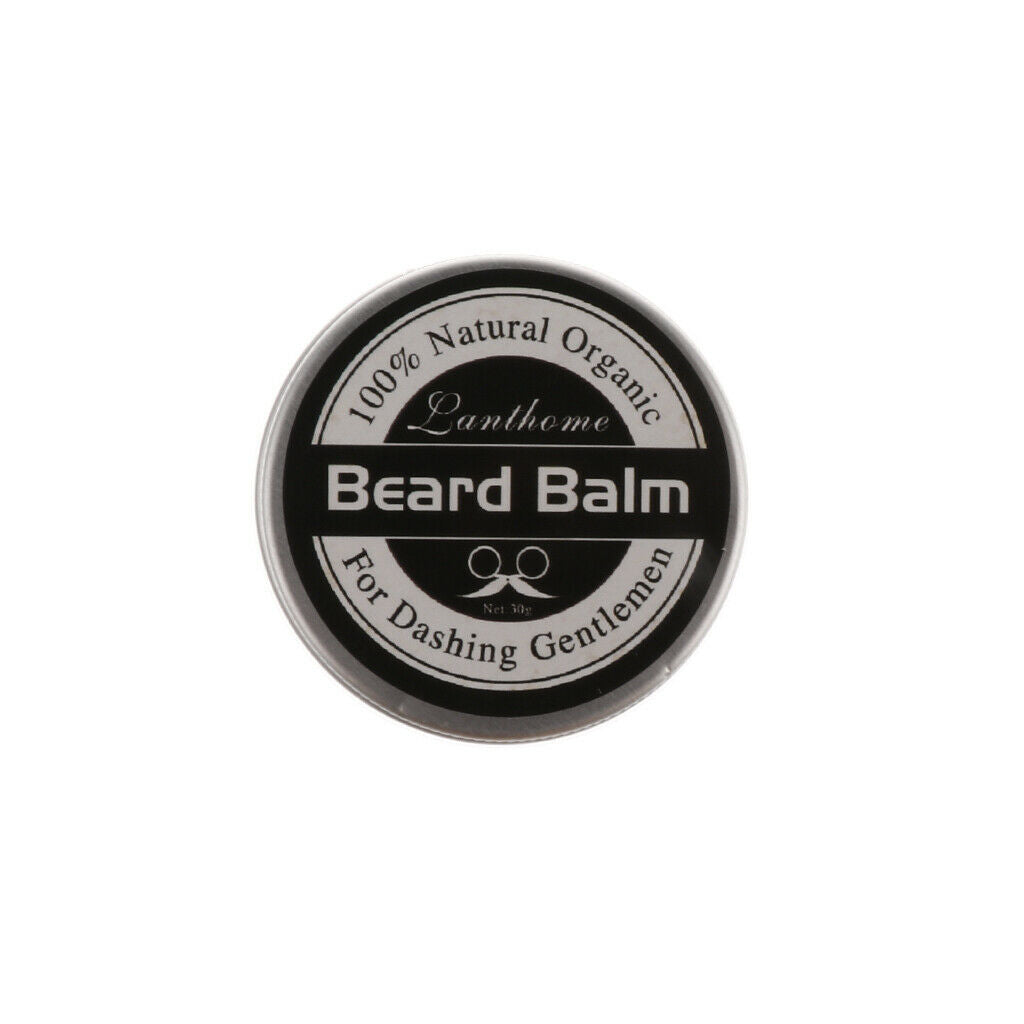 Men's Gift Kit Natural Beard Oil Balm Mustache Wax Grooming Brush Comb Set