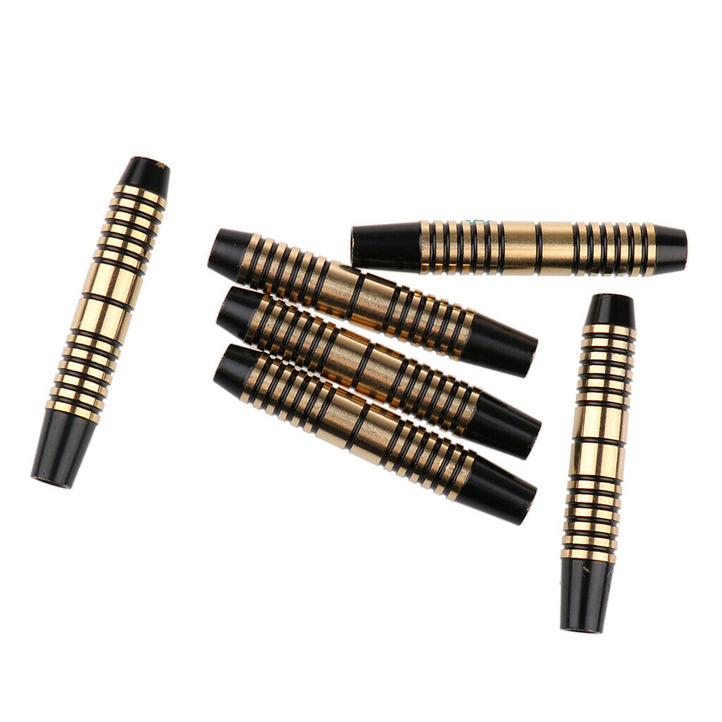 prettyia 6pcs Pro 16 Grams Brass Barrels for Soft Tip Darts & Steel Tip Dart