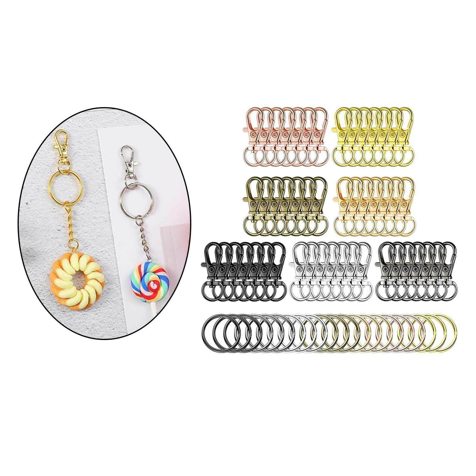 96pcs Metal Lanyard Hook Rotary Release Snap Lobster Clasp Paracord