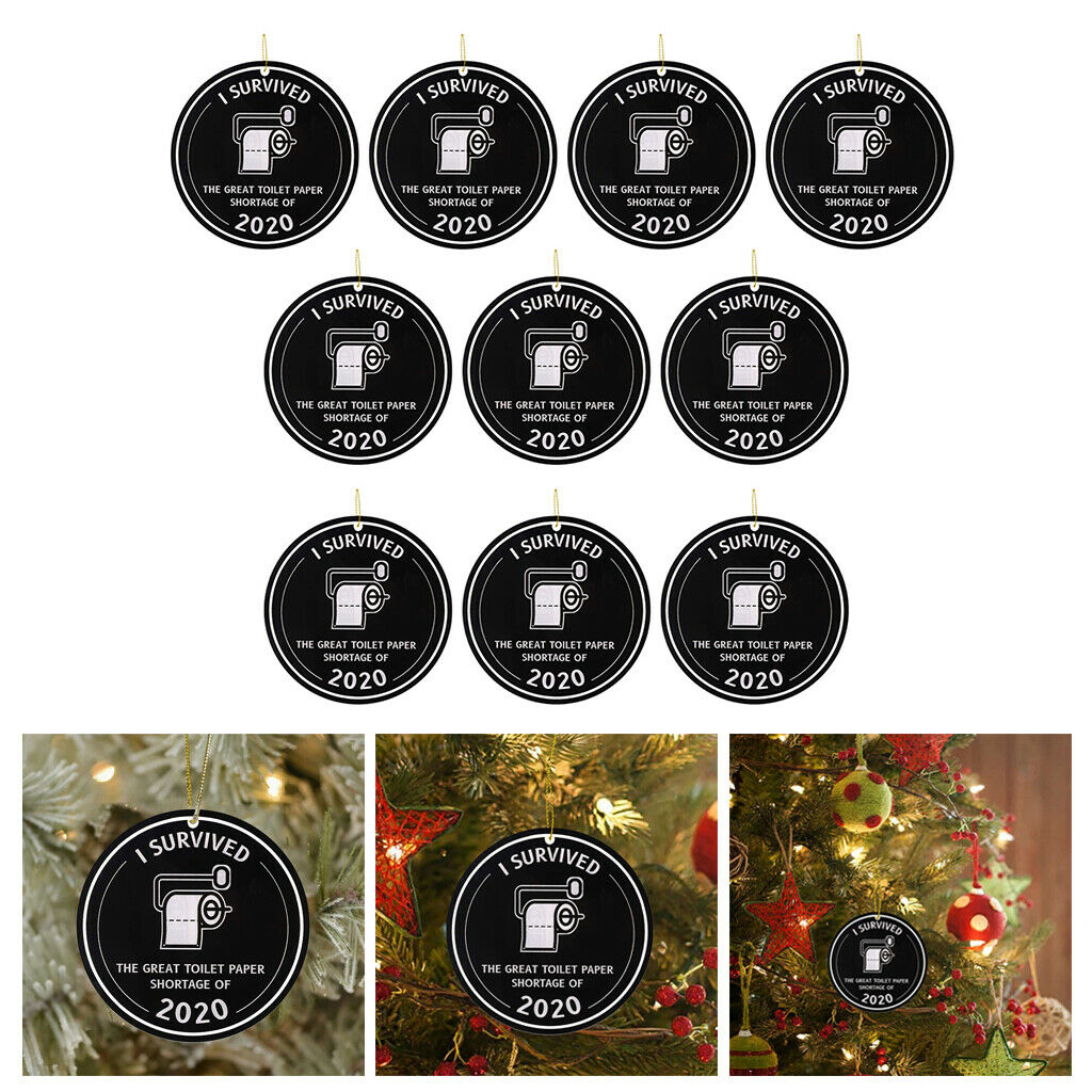 Christmas Tree Ornament Pendant Quarantine Survived 3 Inch Gift for Families