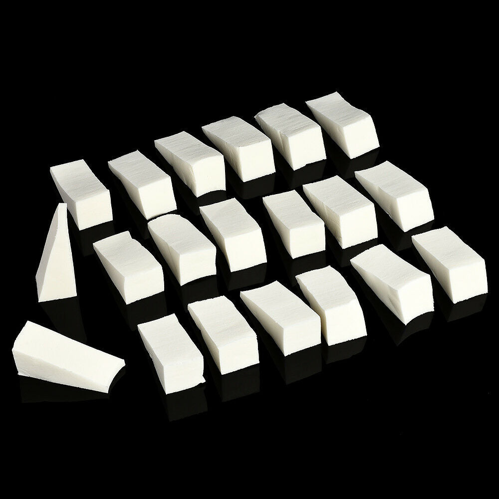 20 PCS/Pack DIY White Makeup Blender Blending Foundation Sponge Puff