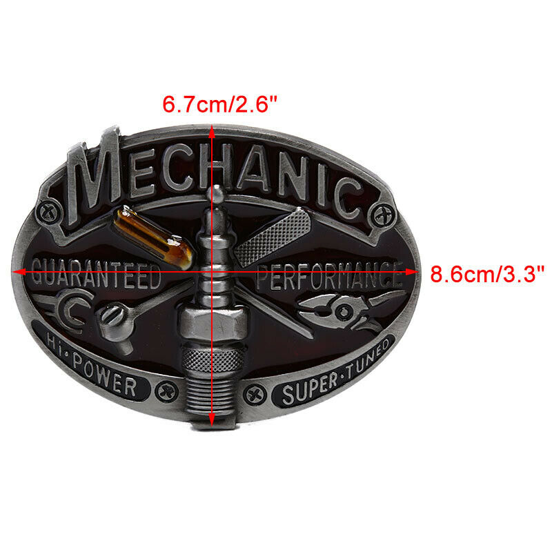 Retro Carpenter Mechanic Men's Belt Buckle Metal Alloy Western Cowboy Cowg TS NC