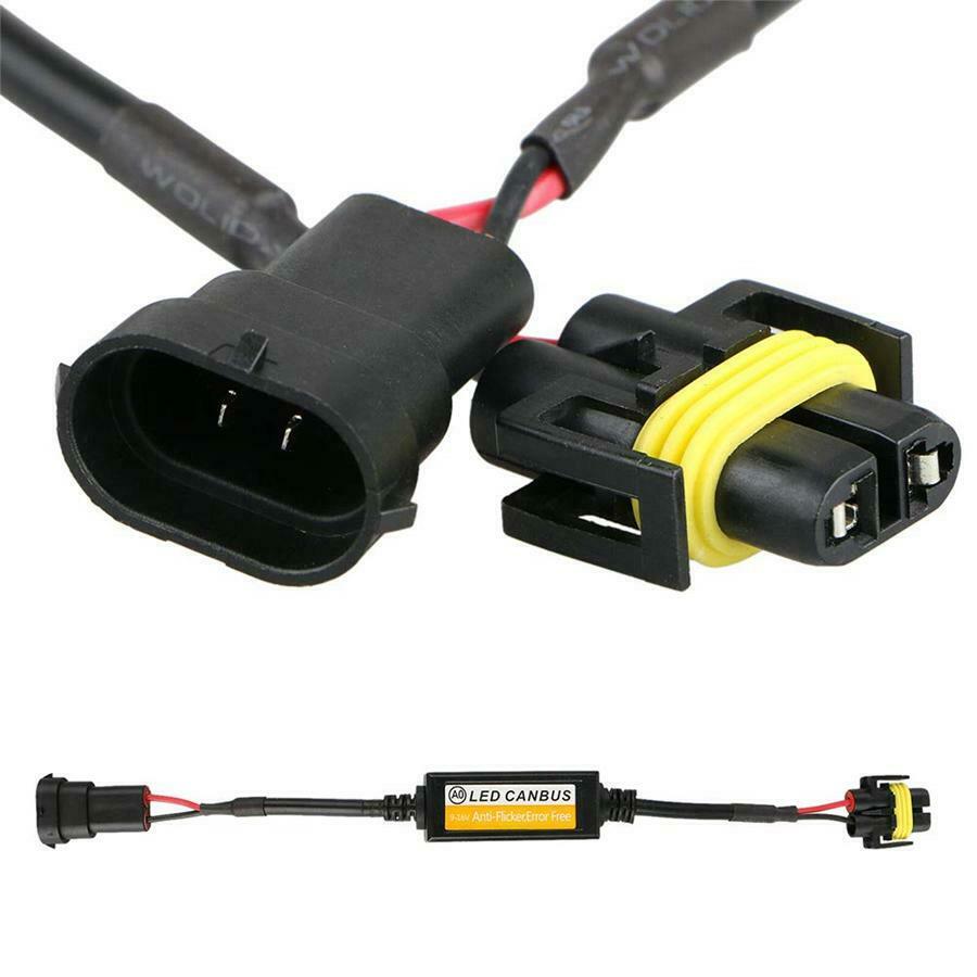 2X H8 H9 H11 LED Canbus Headlight Decoder Anti Flicker  Load Resistor Error Free