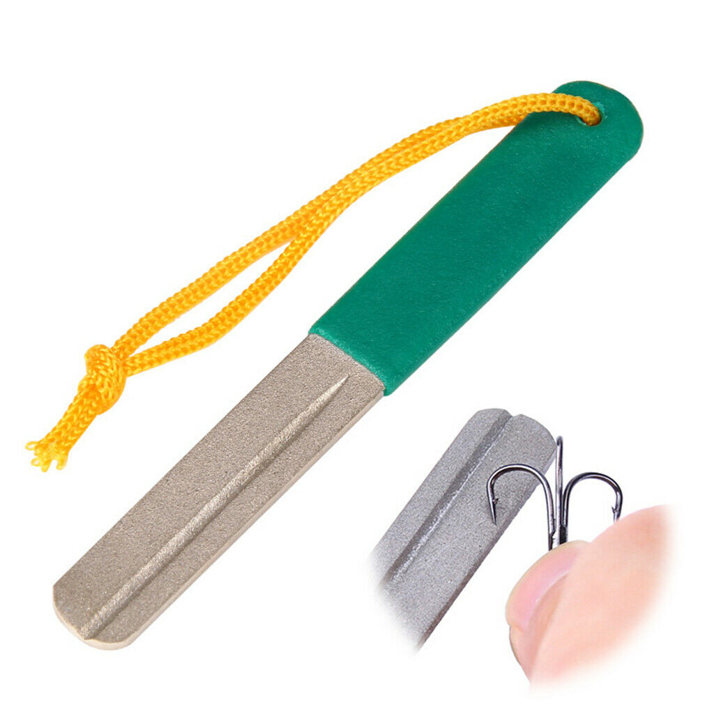 Diamond Fish Hook Hone Fishhook Sharpener Fishing Accessories Tool 10cm
