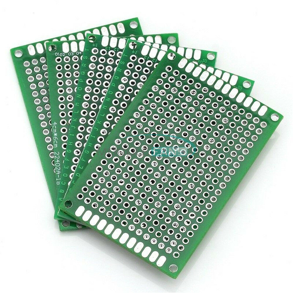 20Pcs Prototype PCB Double Side Tinned breadBoard 5x7 4x6 3x7 2x8CM Each 5Pcs
