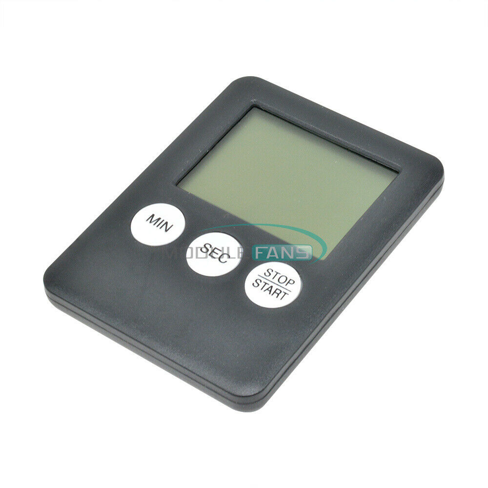 Large LCD Display Kitchen Timer Count Down Up Clock Loud Alarm-NO BATTERY