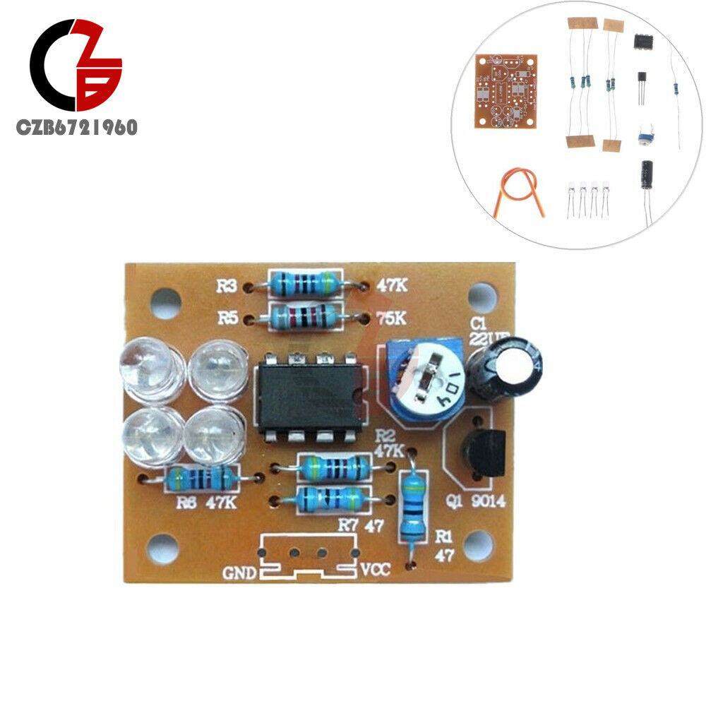 5PCS LM358 breathing light parts electronic DIY fun making kit flashing lamp