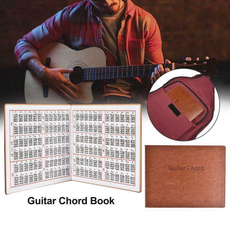 Guitar Chord Book PU Leather 6 String Tablature Guitarra Finger Exercise Sheet