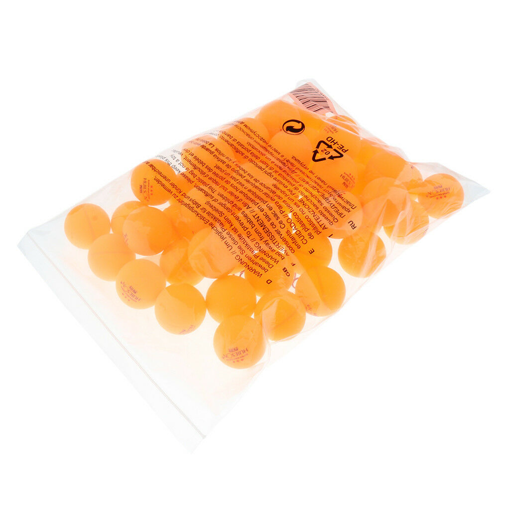 100 Pieces 3 Star Yellow Table Tennis Balls  Pong Ball Training Practice