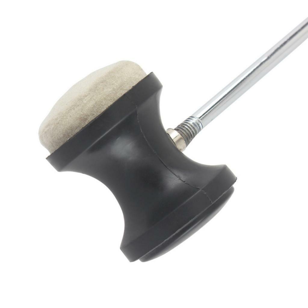 2x Bass Drum Pedal Beater w/ High Grade Felt Hammer for Drummer Accessory
