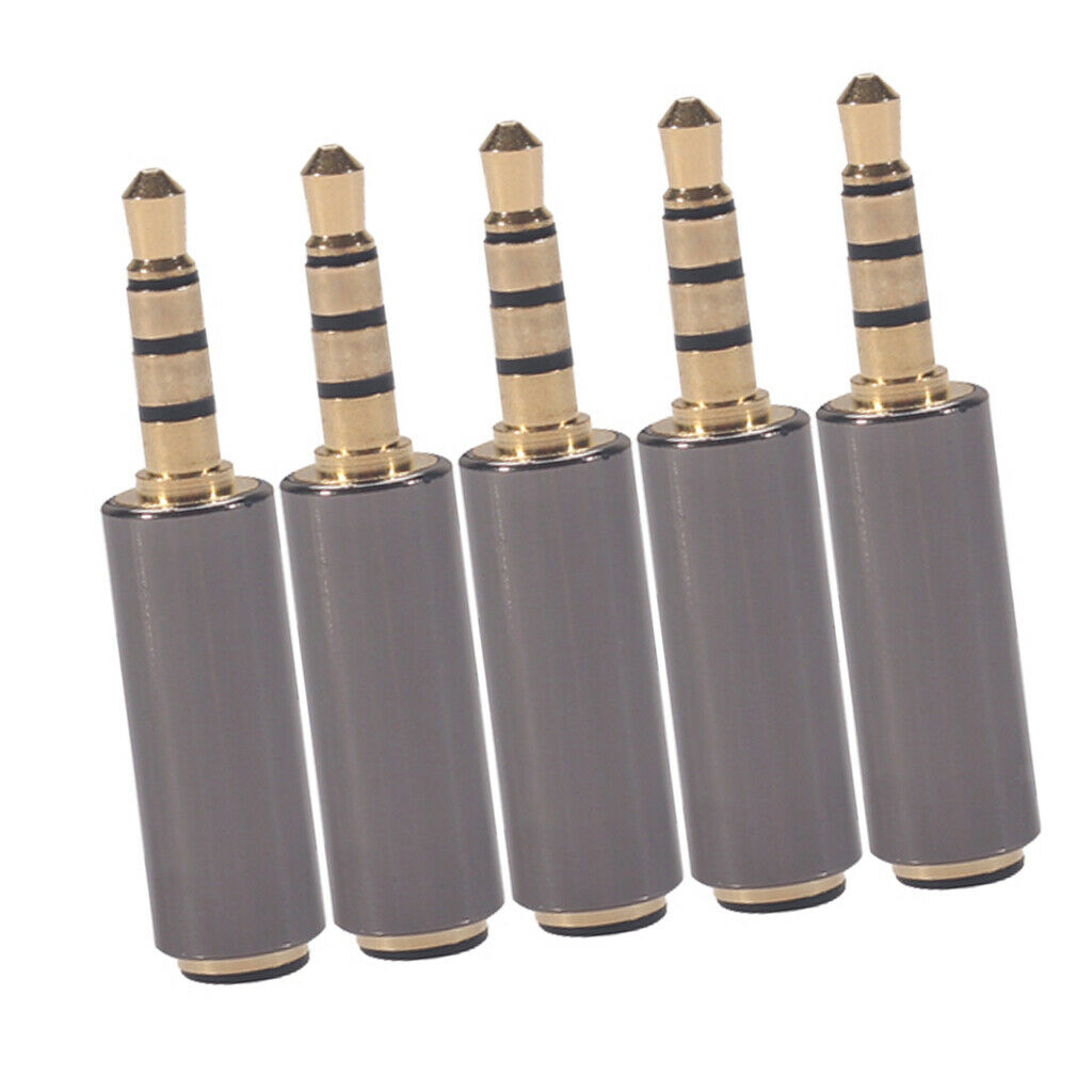 5pcs 3.5mm Microphone Audio   Mic Audio Headset   Plug Connector Part