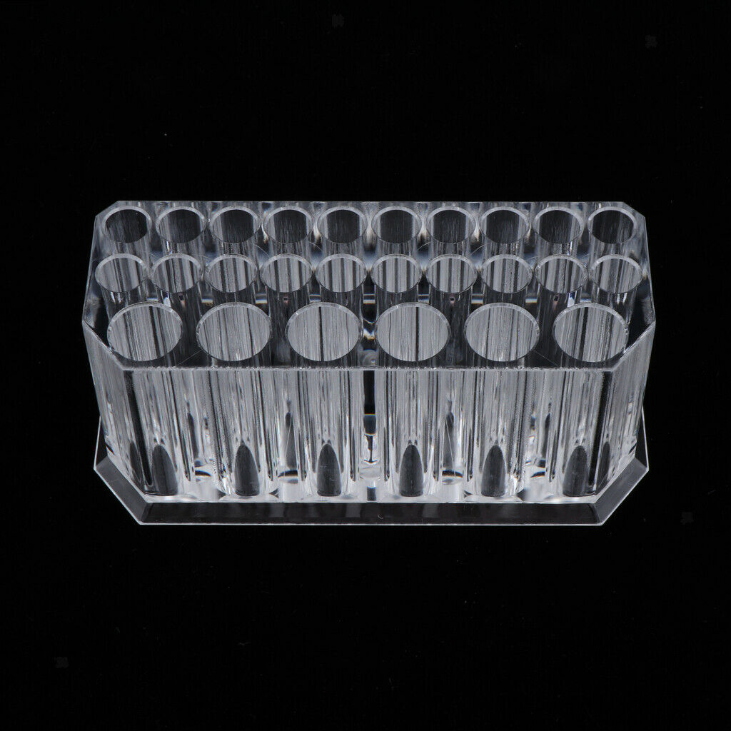 Makeup Brushes Displaying Holder Storage Container Multi Grid Acrylic Case