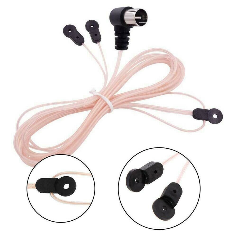 2M 75 Ohm Indoor FM Dipole Antenna Aerial For Home Stereo Sound Radio Receiver !