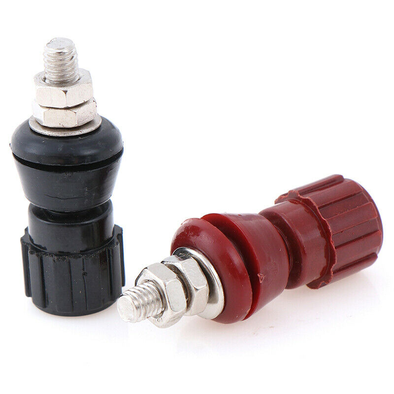 2pcs/set 5mm Red Black JS-107 Copper Posts Terminals  Power Adapter^JP WF