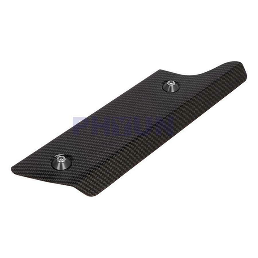 1pc Carbon Fiber Look Steel Motorcycle Hexagonal Exhaust Pipe Heat Shield Cover