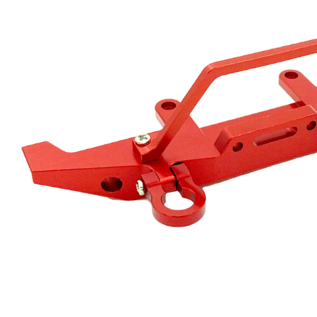 RC Metal Front Bumper w/ Trailer Hook Anti-Collision for WPL C14 C24 1/16 Scale
