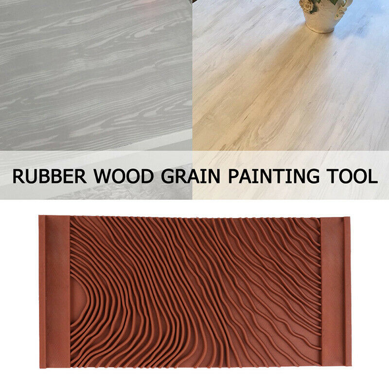 Rubber wood grain painting tool imitation wood graining wall texture art br T_DD