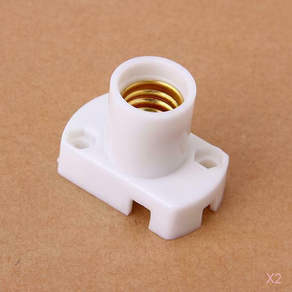 2x E12 Plastic Socket AC220V Socket For E12 Screw Lamps