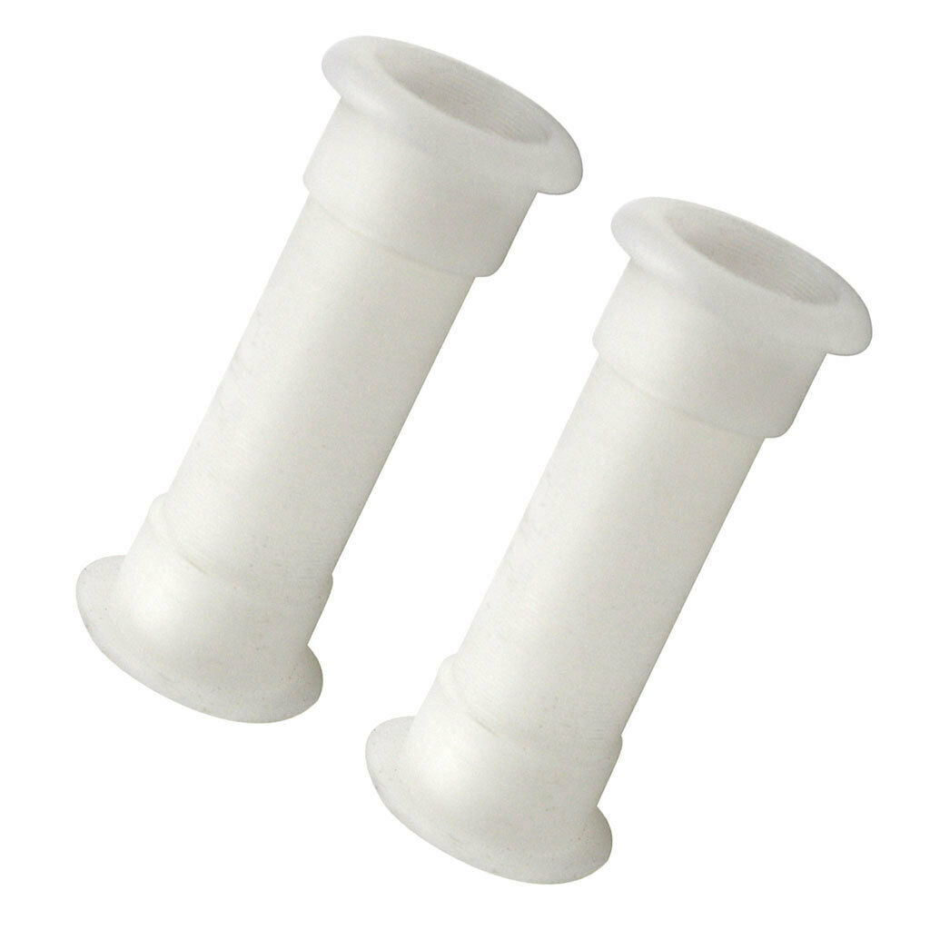 2pcs 3/4" Thru Hull Fittings White for Transom Motorwell Livewell Baitwell