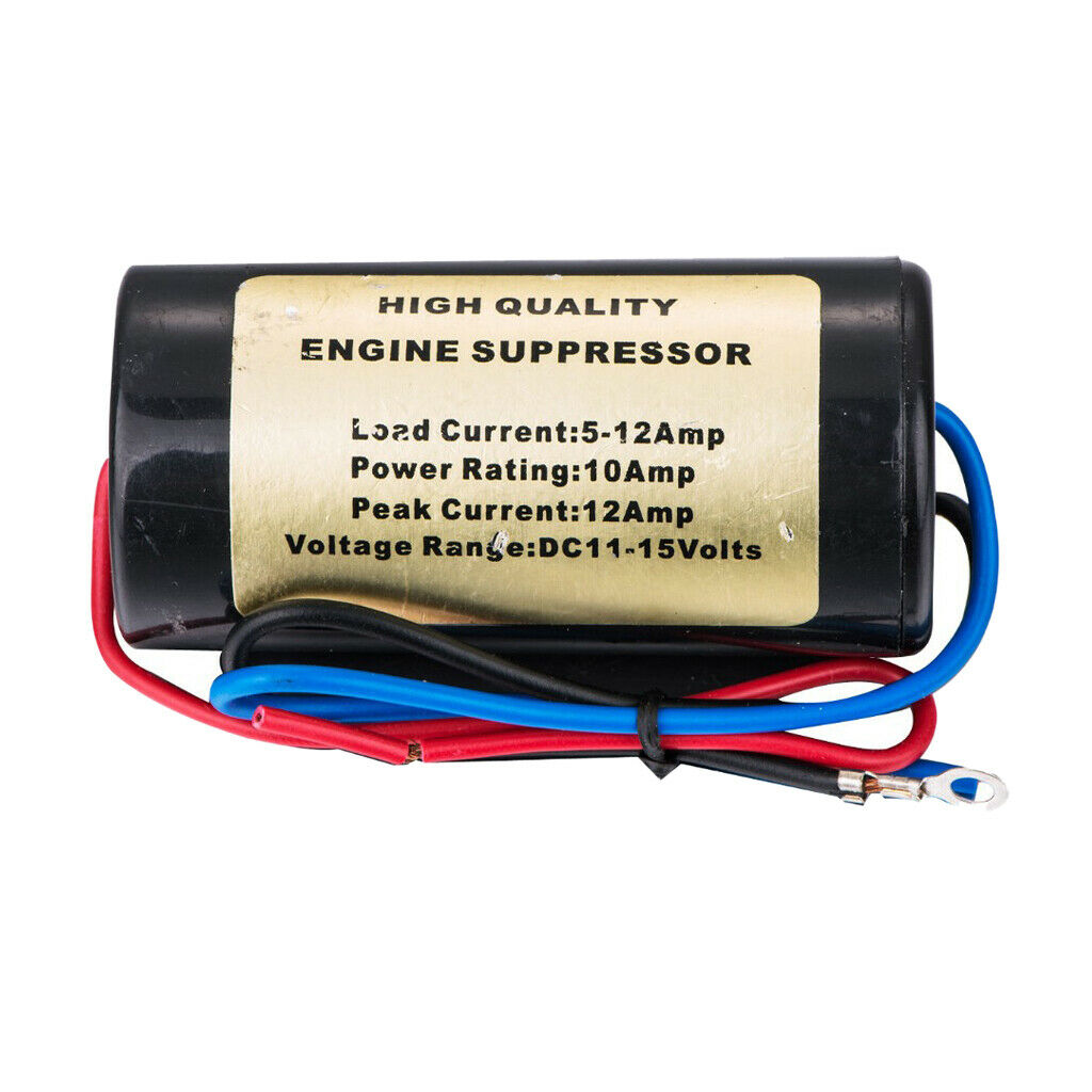 12Amp Audio CB/Radio Noise Power Filter Suppressor Stereo Audio NEW