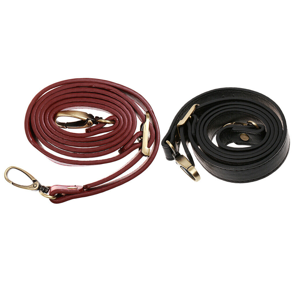 Set of 2 Leather Crossbody Bag Strap Hooks Satchel Handbag Craft Belt Handle