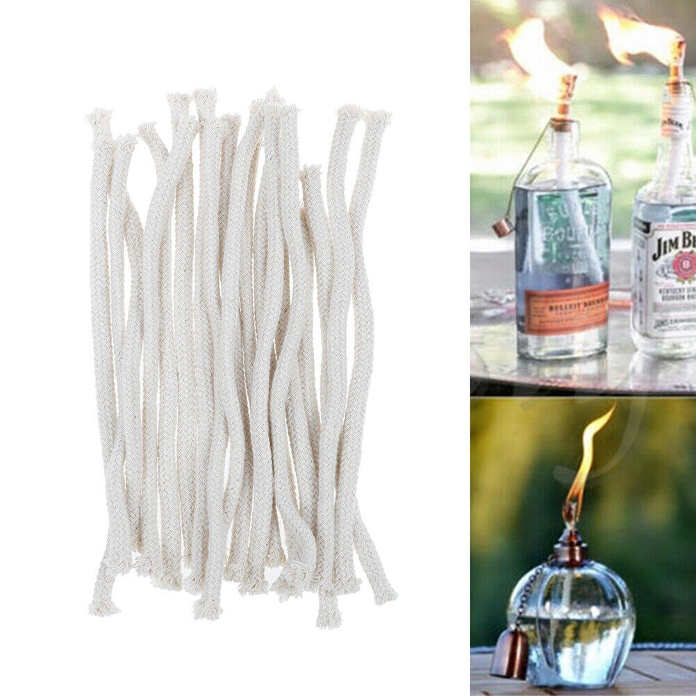 5Pcs 6mm Fiberglass wick alcohol kerosene oil lamp candle fuel 15.l8