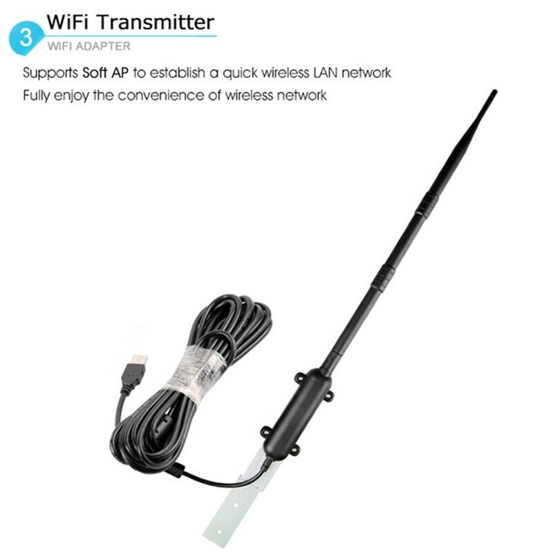Outdoor High Power WiFi Router USB Adapter Long Range Antenna Signal Wifi WireM5
