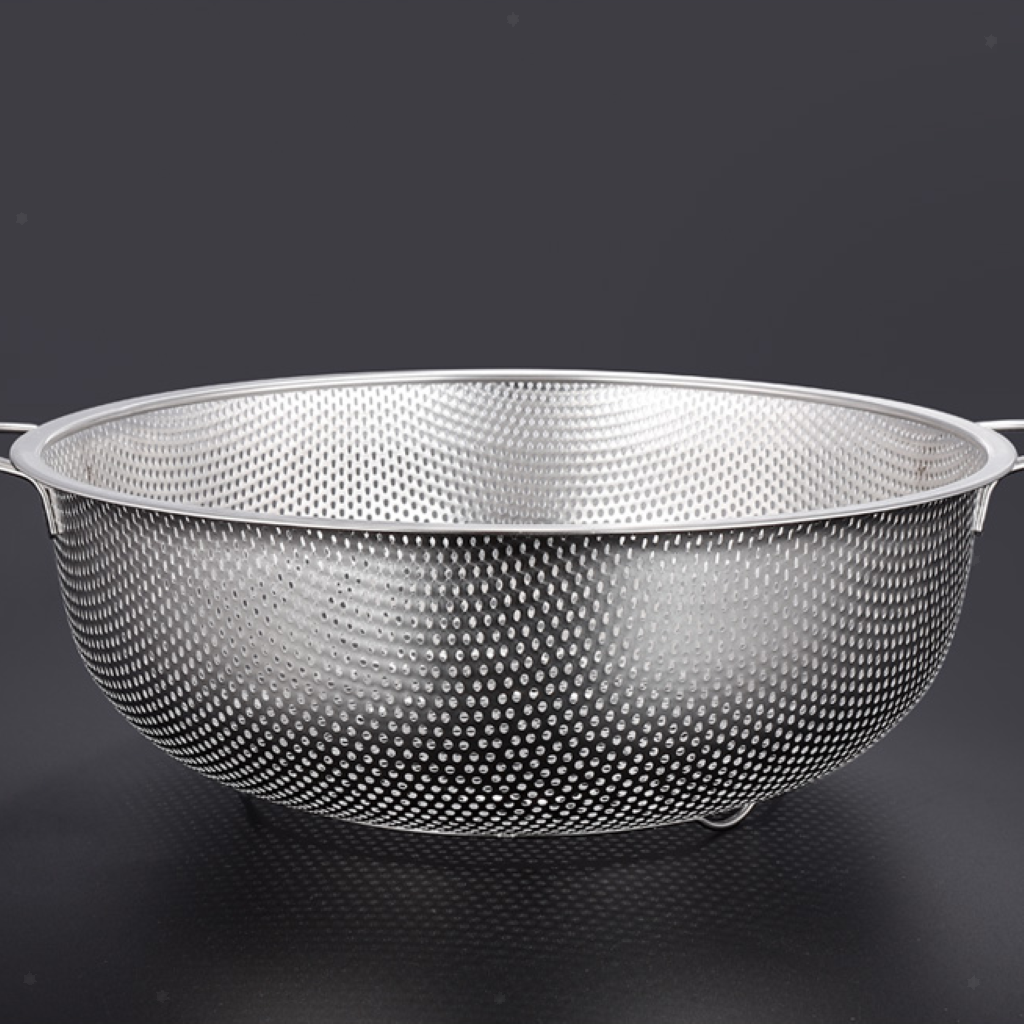 Stainless Steel Strainer Rice Sifter Dishwasher Safe Tableware Drainer 38cm