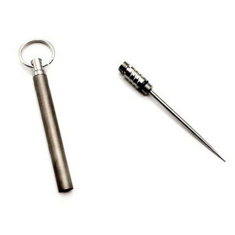 Titanium Outdoor Edc Portable Fruit Fork Multifunctional Toothpick Waterproo SJ