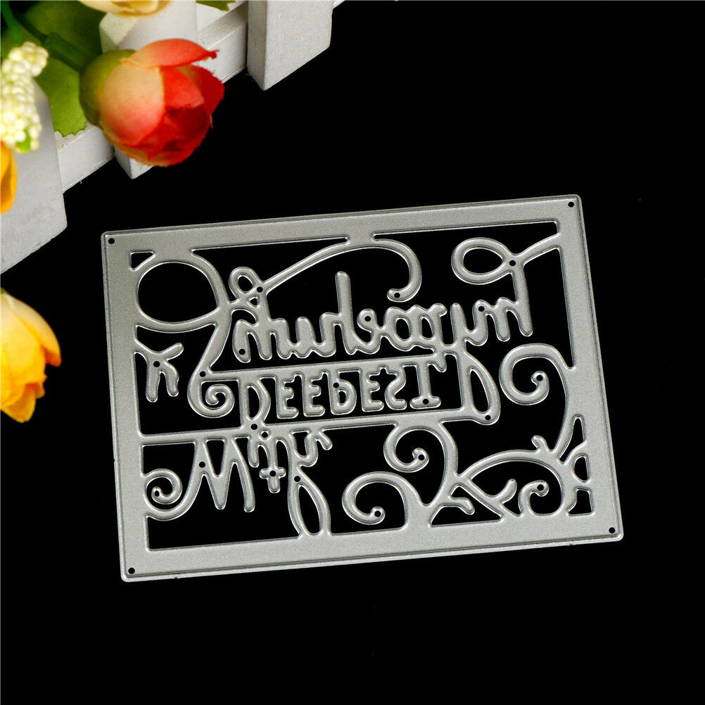 With Deepest Sympathy Metal Cutting Die For DIY Scrapbooking Album Paper C.l8